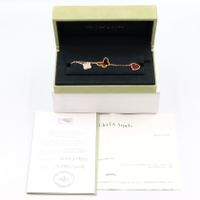 [Pre-owned] Van Cleef & Arpels Lucky Alhambra 4-motif bracelet VCARD79600, wrist size 18cm, K18 (yellow gold) Lucky Alhambra 4-motif bracelet
