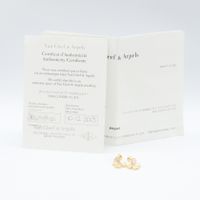 [Pre-owned] Van Cleef & Arpels Earrings Sweet Alhambra Effiage Mother of Pearl K18 (Yellow Gold) Sweet Alhambra Effiage Mother of Pearl