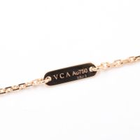 [Pre-owned] Van Cleef & Arpels Vintage Alhambra Pink Sable 1PD Necklace, Neck Circumference 37/41.5cm, K18PG (Pink Gold), Diamond