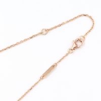 [Pre-owned] Van Cleef & Arpels Vintage Alhambra Pink Sable 1PD Necklace, Neck Circumference 37/41.5cm, K18PG (Pink Gold), Diamond