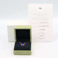[Pre-owned] Van Cleef & Arpels Perle Couleur Lapis Lazuli Necklace VCARP9V700, Neck size 42/47cm, K18 (Yellow Gold) Perle Couleur Lapis Lazuli Necklace