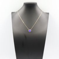 [Pre-owned] Van Cleef & Arpels Perle Couleur Lapis Lazuli Necklace VCARP9V700, Neck size 42/47cm, K18 (Yellow Gold) Perle Couleur Lapis Lazuli Necklace