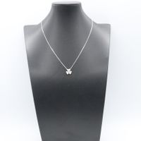 [Pre-owned] Van Cleef & Arpels Frivole Diamond Necklace Mini VCARP3W300, Neck size 38/40cm, K18WG (White Gold), Diamond Frivole Diamond Necklace Mini