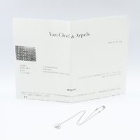 [Pre-owned] Van Cleef & Arpels Frivole Diamond Necklace Mini VCARP3W300, Neck size 38/40cm, K18WG (White Gold), Diamond Frivole Diamond Necklace Mini