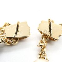 [Pre-owned] Cartier Trinity Pearl Earrings, K18 (Yellow Gold) and K18WG (White Gold), Women's Trinity Pearl Earrings, Used A