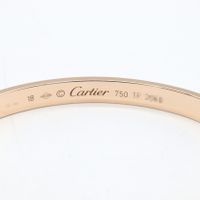 [Used] Cartier Love Open Bracelet, Wrist size 16.5cm, K18PG (Pink Gold), Love Open Bracelet, Women's, Used A