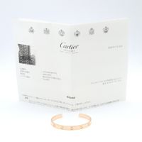 [Used] Cartier Love Open Bracelet, Wrist size 16.5cm, K18PG (Pink Gold), Love Open Bracelet, Women's, Used A