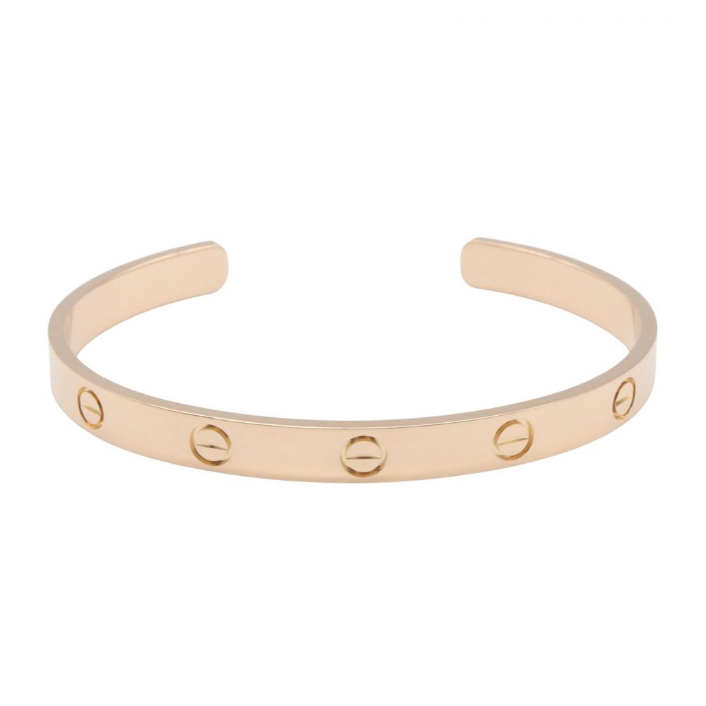 [Used] Cartier Love Open Bracelet, Wrist size 16.5cm, K18PG (Pink Gold), Love Open Bracelet, Women's, Used A