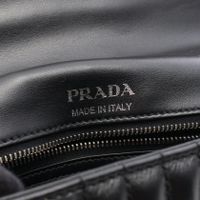 [Used] Prada PRADA Shoulder Bag Diagram Chain Shoulder Bag Medium Black Leather Diagram Chain Shoulder Bag Medium