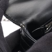 [Used] Prada PRADA Shoulder Bag Diagram Chain Shoulder Bag Medium Black Leather Diagram Chain Shoulder Bag Medium
