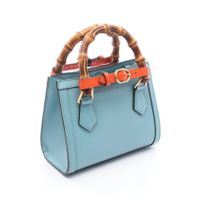 [Used] Gucci Diana Mini Bamboo 2-Way Tote Bag 702732 Light Blue Leather Diana Small Women's Used A
