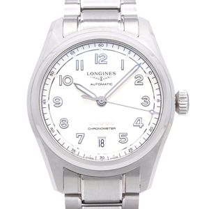 Like New Longines Spirit L34104636 Automatic Watch SS Silver 0119 [Used] LONGINES Men's