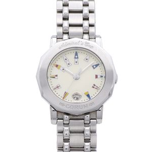 Corum Admiral's Cup 39.130.20 V585 Quartz Watch SS Ivory 1473 [Used] CORUM Ladies