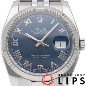 Rolex Datejust 36 Men's Watch Jubilee Datejust 36 116234 (Random) Warranty Card K18WG/SS Men's Watch Blue Polished Excellent Condition [Used]