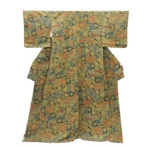 小紋（絲綢小花紋和服）[二手]
