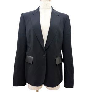 Excellent condition □ GUCCI Tom Ford era lambskin single tailored jacket blazer black size 40 Made in Italy Authentic Women's