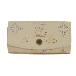 중고 LOUIS VUITTON 루이비통 뮬티클레 4 일본 한정 LV 로고 플라워 퍼포레이션 펀칭 파스텔 멀티컬러 4련 RFID IC칩 미사용 모노그램 마히나 드림 베이지 키케이스/키악세서리 M25629