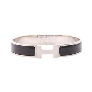[Used] Hermes HERMES Bangle Click H Stainless Steel Bracelet Women's Used A