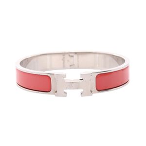 [Used] Hermes HERMES Bangle Click H Stainless Steel Bracelet Women's Used B