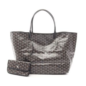 [중고] GOYARD 토트백 생루이 GM 블랙/브라운/화이트 PVC 코팅 캔버스 레더 생루이 GM 여성용 Used A