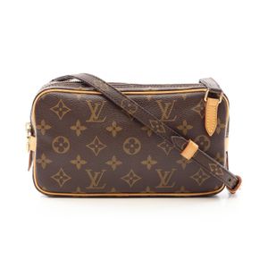 [二手] 路易威登LOUIS VUITTON單肩包 Marly Bandoulière M51828 PVC 塗層帆布皮革手拿包 Marly Bandoulière
