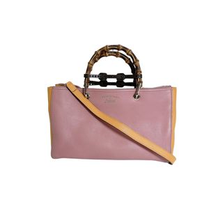 Gucci 구찌 323660 바이컬러 2way 대나무 손가방
 GUCCI 핑크【중고】