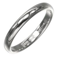 Tiffany & Co. Forever Classic Band Ring, Size 16, 3mm Band, Pt950 Platinum, Approx. 4.98g, Men's [Used]
