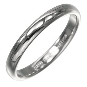Tiffany & Co. Forever Classic Band Ring, Size 16, 3mm Band, Pt950 Platinum, Approx. 4.98g, Men's [Used]