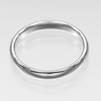 Tiffany & Co. Forever Classic Band Ring, Size 16, 3mm Band, Pt950 Platinum, Approx. 4.98g, Men's [Used]