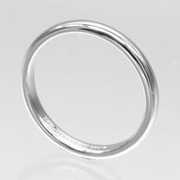 Tiffany & Co. Forever Classic Band Ring, Size 16, 3mm Band, Pt950 Platinum, Approx. 4.98g, Men's [Used]