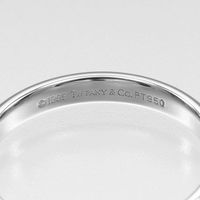 Tiffany & Co. Forever Classic Band Ring, Size 16, 3mm Band, Pt950 Platinum, Approx. 4.98g, Men's [Used]