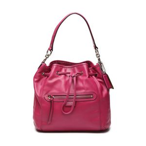 COACH F25661 카프 드로스트링 2WAY 숄더백
 COACH 핑크【중고】