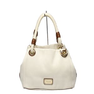 MICHAEL KORS 캔버스 로프백 마린 스타일 토트백
 Michael Kors 화이트 x 브라운【중고】