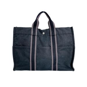 Hermes 에르메스 에르라인 토트MM 캔버스 토트백
 HERMES 블랙【중고】