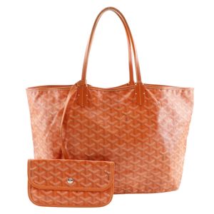 GOYARD Saint Louis PM 手提包，PVC材質，橘色，肩背包/手提包，A4尺寸，開口，男女通用 [二手]