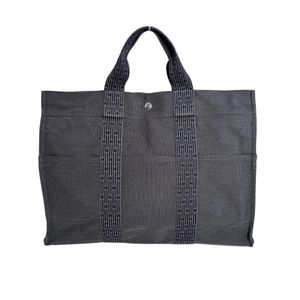 Hermes 에르메스 캔버스 핸드백 에르라인 MM 토트백
 HERMES 그레이【중고】