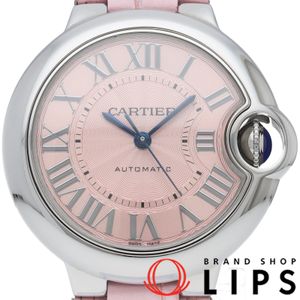 卡地亞 Ballon Bleu de Cartier 腕錶 33mm MM 自動上鍊 Ballon Bleu 33mm WSBB0002 附原廠盒及保固卡 不鏽鋼/皮革錶帶 女士腕錶 粉紅拋光 成色極佳 [二手]