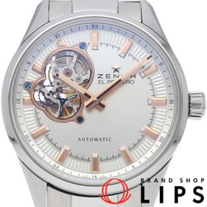 Zenith El Primero Synopsis Watch 40mm 03.2170.4613/01.M2170 Box, Warranty Card, Stainless Steel, Men's Watch, Silver, Polished, Excellent Condition [Used]