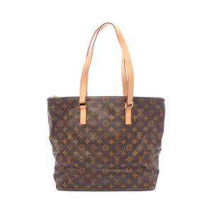 【二手】LOUIS VUITTONCabas Mezzo Monogram 手提包 M51151 PVC 塗佈帆布皮革 Cabas Mezzo 女士二手 B