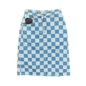 【二手】LOUIS VUITTONDamier RW241WW RXZ FQSK79 棉質牛仔裙，女款，全新未使用