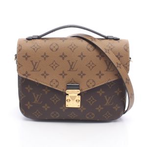 【二手】路易威登LOUIS VUITTON手提包 Pochette Metis MM Monogram Reverse 2WAY M44876 PVC塗層帆布皮革 Pochette Metis