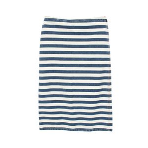 【二手】Prada PRADA 三角Plate半身裙 GFD160 棉質牛仔半身裙 女款二手 A