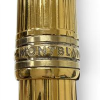良品□MONTBLANC モンブラン マイスターシュテュック ソリテール クラシック SV925 ツイスト式 ボールペン ゴールド ドイツ製 重量40g メンズ 筆記確認済み