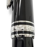 極美品□MONTBLANC モンブラン プラチナライン マイスターシュテュック クラシック ツイスト式 ボールペン ブラック シルバー ドイツ製 メンズ 筆記確認済み