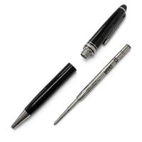 極美品□MONTBLANC モンブラン プラチナライン マイスターシュテュック クラシック ツイスト式 ボールペン ブラック シルバー ドイツ製 メンズ 筆記確認済み
