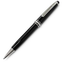 極美品□MONTBLANC モンブラン プラチナライン マイスターシュテュック クラシック ツイスト式 ボールペン ブラック シルバー ドイツ製 メンズ 筆記確認済み