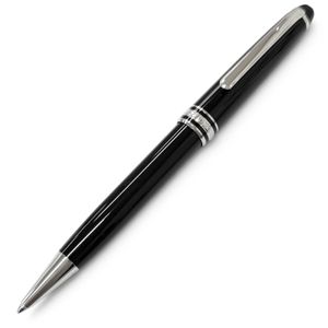 極美品□MONTBLANC モンブラン プラチナライン マイスターシュテュック クラシック ツイスト式 ボールペン ブラック シルバー ドイツ製 メンズ 筆記確認済み