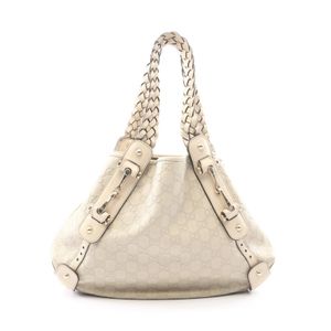 【중고】 Gucci 구찌 숄더백 구찌 시마 162900 아이보리 레더 구찌 시마 홀스빗 토트백 여성용 Used B