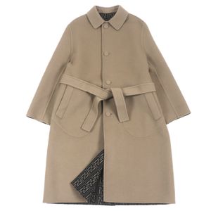 Excellent condition ▼ FENDI 2022 model FF0667 AL57 Wool Silk Zucca pattern Oversized Reversible Trench Coat Braun Black Size 52 Made in Italy Authentic Men's