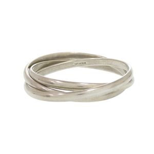 Tiffany & Co. Heavy Trinity Triple Bangle, Sterling Silver 925, Silver, Item No. 0963 [Pre-owned]